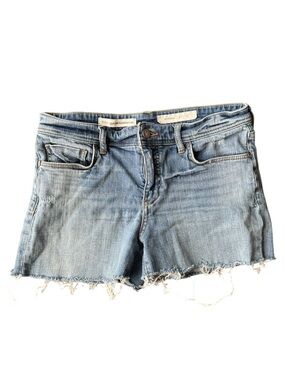 Pilcro Light Blue Distressed Denim Cutoff Shorts Size 27